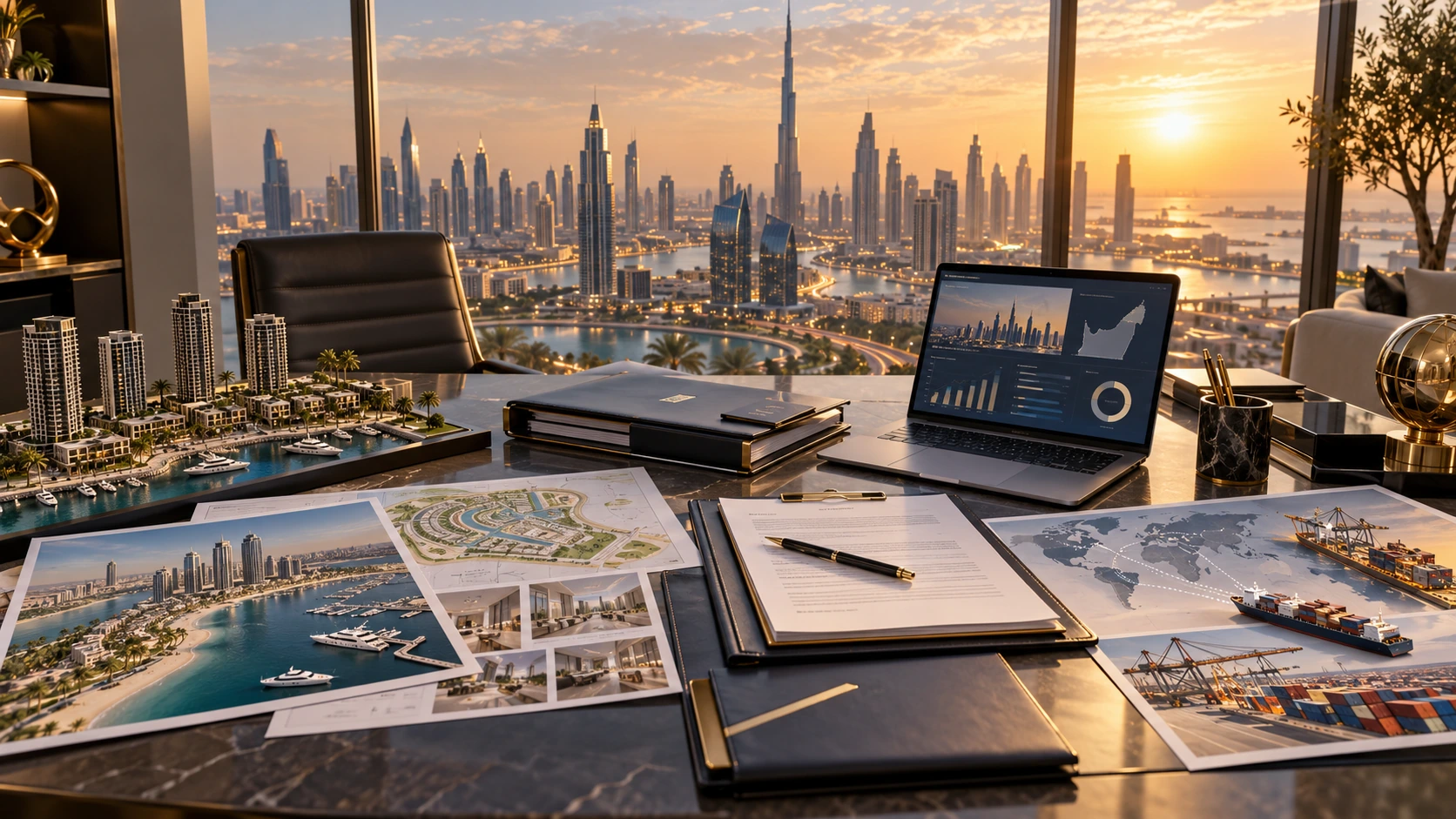 One Dubai entry point — real estate, business, legal and trade services